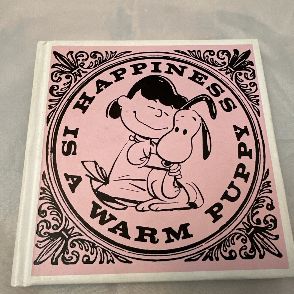 HAPPINESS IS A WARM PUPPY HARDCOVER BOOK Kohl's Cares Peanuts Snoopy SYL5